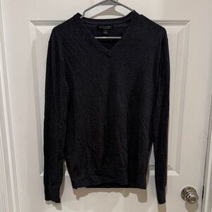 Banana Republic Charcoal V-Neck Sweater